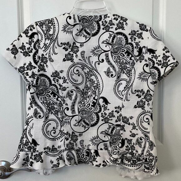 White Black House Market Paisley Floral‎ Design Suit - Picture 5 of 10